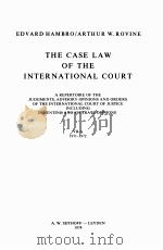 THE CASE LAW OF THE INTERNATIONAL COURT VII-A 1971-1972（1974 PDF版）