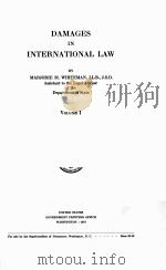 DAMAGES IN INTERNATIONAL LAW  VOLUME I（1937 PDF版）