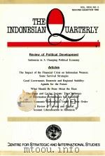 The indonesian quarterly : Review of political development (Indonesia in a changing political econom   1998  PDF电子版封面    Centre for strategic and inter 