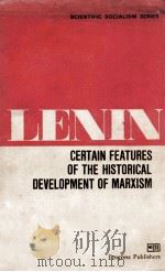 Certain Features of the Historical Development of Marxism   1966  PDF电子版封面     