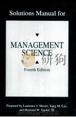 Solutions manual for Management Scienc   1993  PDF电子版封面    Laurence J.Moore 