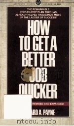 how to get a better job quicker   1972  PDF电子版封面    Richard A. Payne 