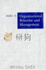 Studies in organizational behavior and management   1964  PDF电子版封面    Donald E. Porter and Philip B. 