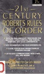 21st century Robert's rules of order   1995  PDF电子版封面    the Princeton Language Institu 