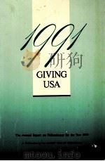 Giving USA  : the annual report on philanthropy for the year 1990   1991  PDF电子版封面    ed. by Nathan Weber. 