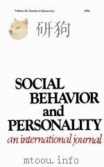 Social behavior and personality : An international journa（1996 PDF版）