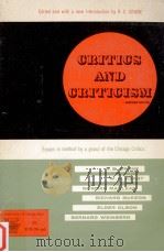 Critics and criticism : essays in method  Abridged ed.（1952 PDF版）