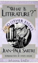 What is literature? and other essays   1988  PDF电子版封面    Jean-Paul Sartre ; [introducti 