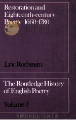 Restoration and eighteenth-century poetry 1660-1780:volume 3（1981 PDF版）