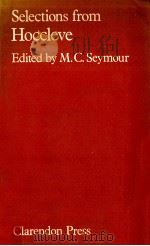 Selections from Hoccleve   1981  PDF电子版封面    M.C.Seymour 