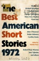 The best American short stories 1972:the yearbook of the American short story   1972  PDF电子版封面    Martha Foley 