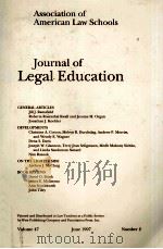 Journal of Legal Education   1997  PDF电子版封面     