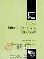 Public international law caseboo（1994 PDF版）