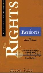 The rights of patients : the basic ACLU guide to patient rights   1989  PDF电子版封面    George J. Annas. 