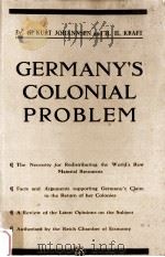Germany's colonial problem : the necessity for redistributing the world's raw material res（1937 PDF版）