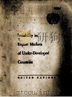 Instability in export markets of under-developed countries（1952 PDF版）