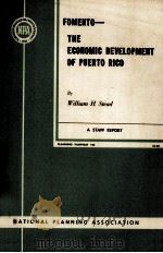 The econmic development of puerto Ric   1958  PDF电子版封面    William H.stead 