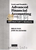 Advanced financial accounting : instructor's manua（1994 PDF版）