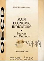 MAIN ECONOMIC INDICATORS : Sources and Methods     PDF电子版封面     