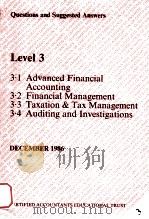 Questions and Suggested answers : Level 3（1986 PDF版）