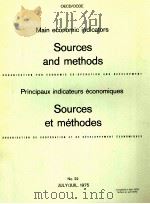 MAIN ECONOMIC INDICATORS : Sources and Methods   1975  PDF电子版封面     