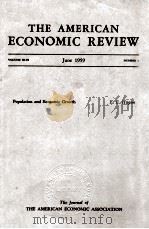 The American Economic Review : population and economic growth   1959  PDF电子版封面     