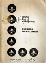 English for Professionals Business Management（ PDF版）