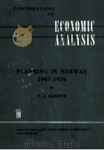 Planning in Norway 1947-1956   1959  PDF电子版封面     
