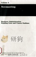 Accounting : Business administration reading lists and course outlin（1985 PDF版）