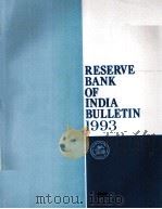 Reserve bank of india bulletin   1993  PDF电子版封面     