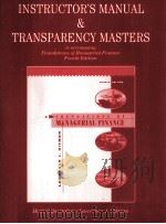Instructor's manual & transparency masters : To accompany foundations of managerial finance（1995 PDF版）