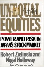 Unequal equities : power and risk in Japan's stock market（1991 PDF版）