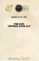 The New Central Bank Act : Republic Act no. 7653.（1993 PDF版）