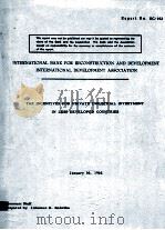 International Bank For Reconstruction And Development International Development Associatio   1962  PDF电子版封面     