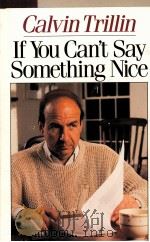 IF YOU CAN'T SAY SOMETHING NICE   1987  PDF电子版封面  0899195318   