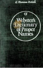 Webster's dictionary of proper names   1970  PDF电子版封面    Geoffrey Payton 