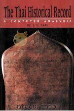 The thai historical record:a computer analysis   1996  PDF电子版封面    J.C.Eade 