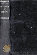 Everyman's dictionary of music   1964  PDF电子版封面    Eric Blom 