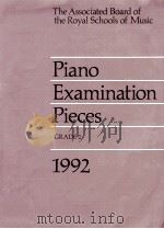 Piano examination pieces Grade 2 1992   1991  PDF电子版封面     