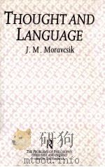 thought and language   1992  PDF电子版封面    J.M.Moravsik 