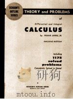 THEORY AND PROBLEMS of Differential and Integral calculus   1964  PDF电子版封面    FRANK AYRES 