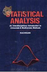 Statistical analysis   1986  PDF电子版封面    Sam Kash Kachigan 