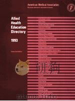 Allied health education directory   1993  PDF电子版封面    American Medical Association 