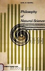 Philosophy of natural science   1966  PDF电子版封面    Carl G. Hempel 
