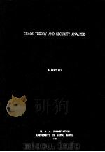 Chaos theory and security analysis   1991  PDF电子版封面    Albert Ho 