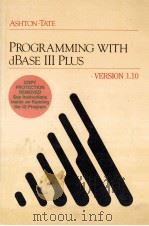 PROGRAMMING WITH dBASE Ⅲ PLUS（ PDF版）