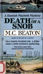 Death of a snob  1st ed.   1991  PDF电子版封面    M.C.Beaton 