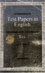 Intermediate Test Papers in English:Grammar and Vocabulary（1974 PDF版）