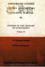 A History of Semantics   1982  PDF电子版封面    W.Terrence Gordon 