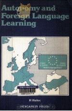 Autonomy and foreign language learning   1981  PDF电子版封面    prepared for the Council of Eu 